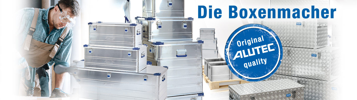 Willkommen ALUTEC – Ihrem innovativen Hersteller und Lieferanten von Aluboxen und Alukisten, Transportkisten und Transportboxen aus Aluminium.