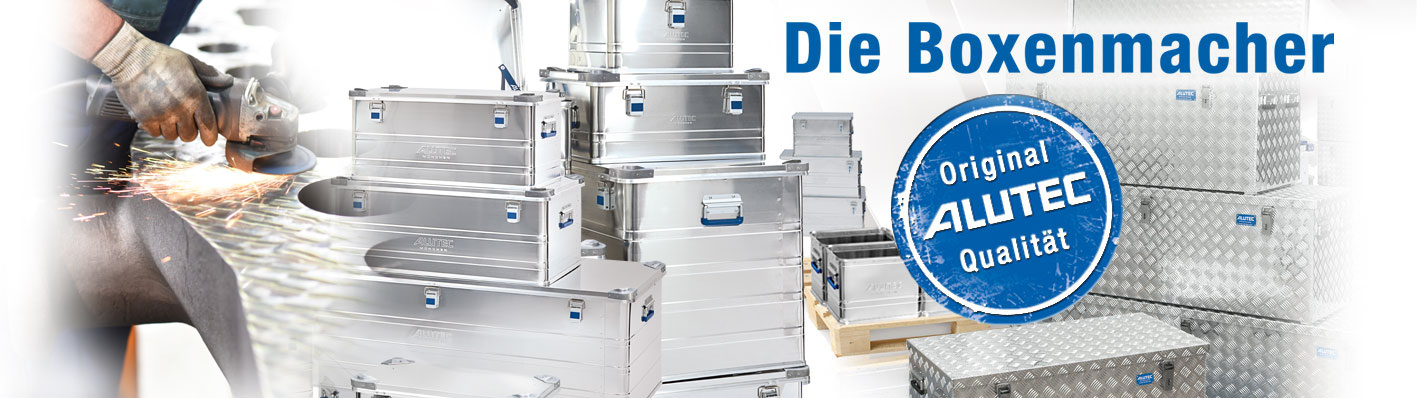 Willkommen ALUTEC – Ihrem innovativen Hersteller und Lieferanten von Aluboxen und Alukisten, Transportkisten und Transportboxen aus Aluminium.