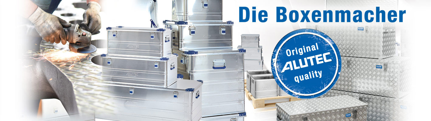 Willkommen ALUTEC – Ihrem innovativen Hersteller und Lieferanten von Aluboxen und Alukisten, Transportkisten und Transportboxen aus Aluminium.
