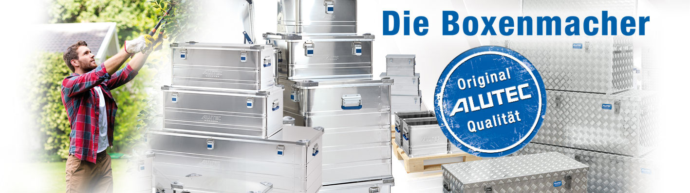 Willkommen ALUTEC – Ihrem innovativen Hersteller und Lieferanten von Aluboxen und Alukisten, Transportkisten und Transportboxen aus Aluminium.