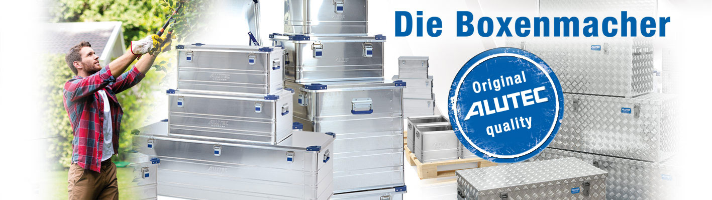 Willkommen ALUTEC – Ihrem innovativen Hersteller und Lieferanten von Aluboxen und Alukisten, Transportkisten und Transportboxen aus Aluminium.