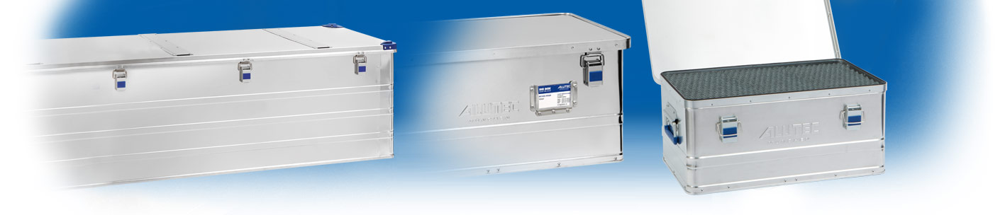 Willkommen ALUTEC – Ihrem innovativen Hersteller und Lieferanten von Aluboxen und Alukisten, Transportkisten und Transportboxen aus Aluminium.