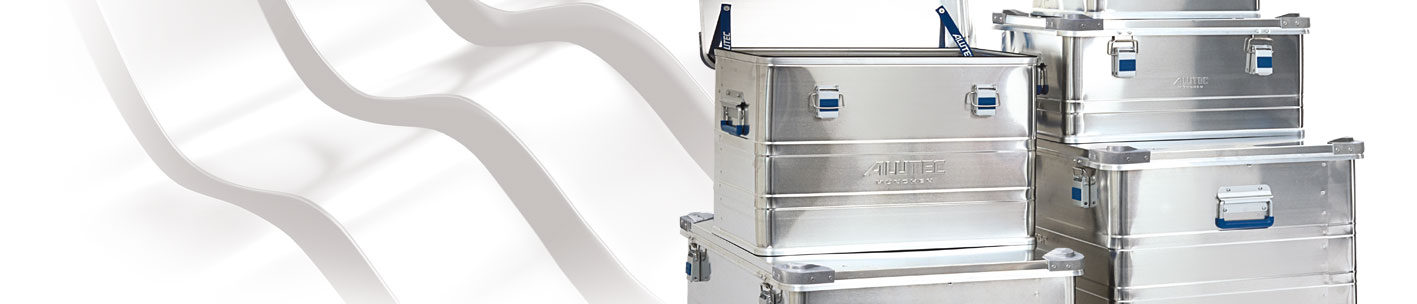 Willkommen ALUTEC – Ihrem innovativen Hersteller und Lieferanten von Aluboxen und Alukisten, Transportkisten und Transportboxen aus Aluminium.